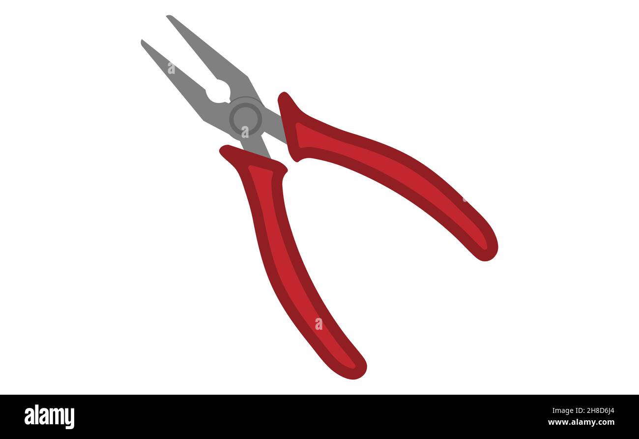 Drawing of shop long nose pliers