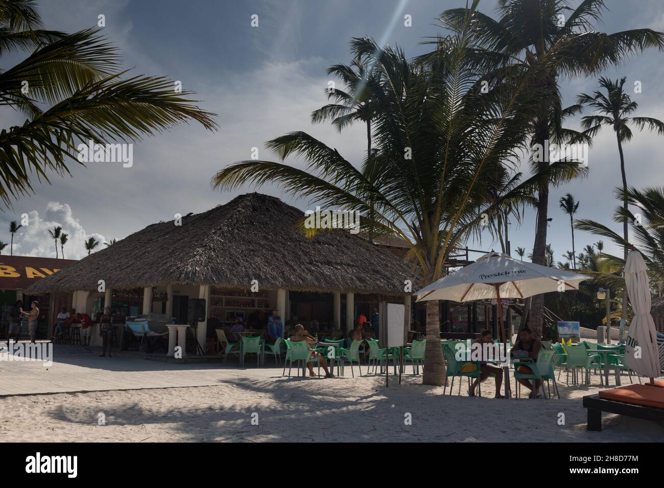 Beach bar in Punta Cana. Stock Photo