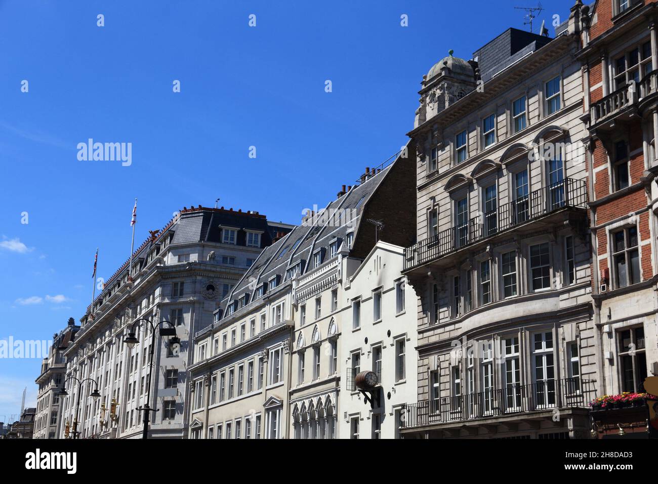 The Strand in London, UK. Famous street. Stock Photo