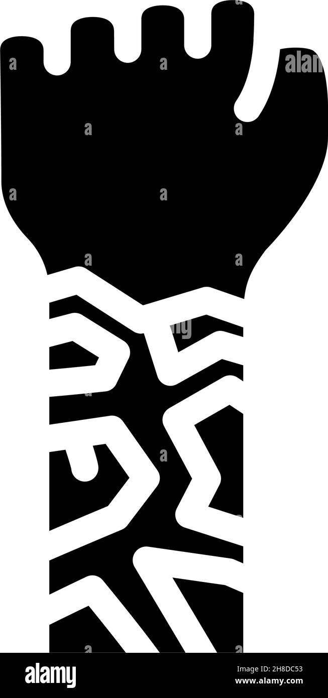 ichthyosis skin disease glyph icon vector illustration Stock Vector