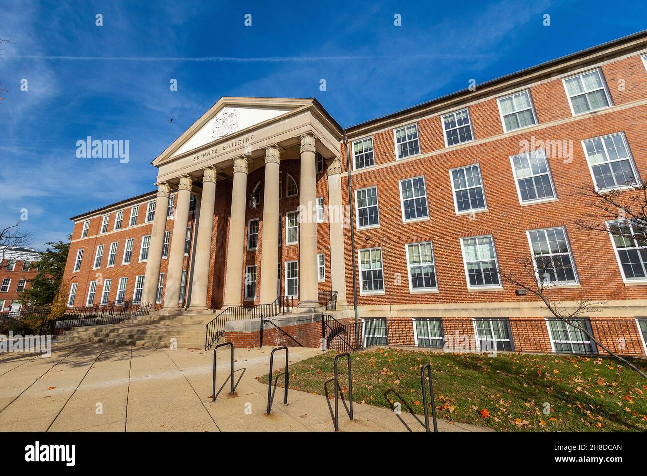 COLLEGE PARK, MD, USA - NOVEMBER 20: Skinner Building on November 20, 2021 at the University of Maryland in College Park, Maryland. Stock Photo