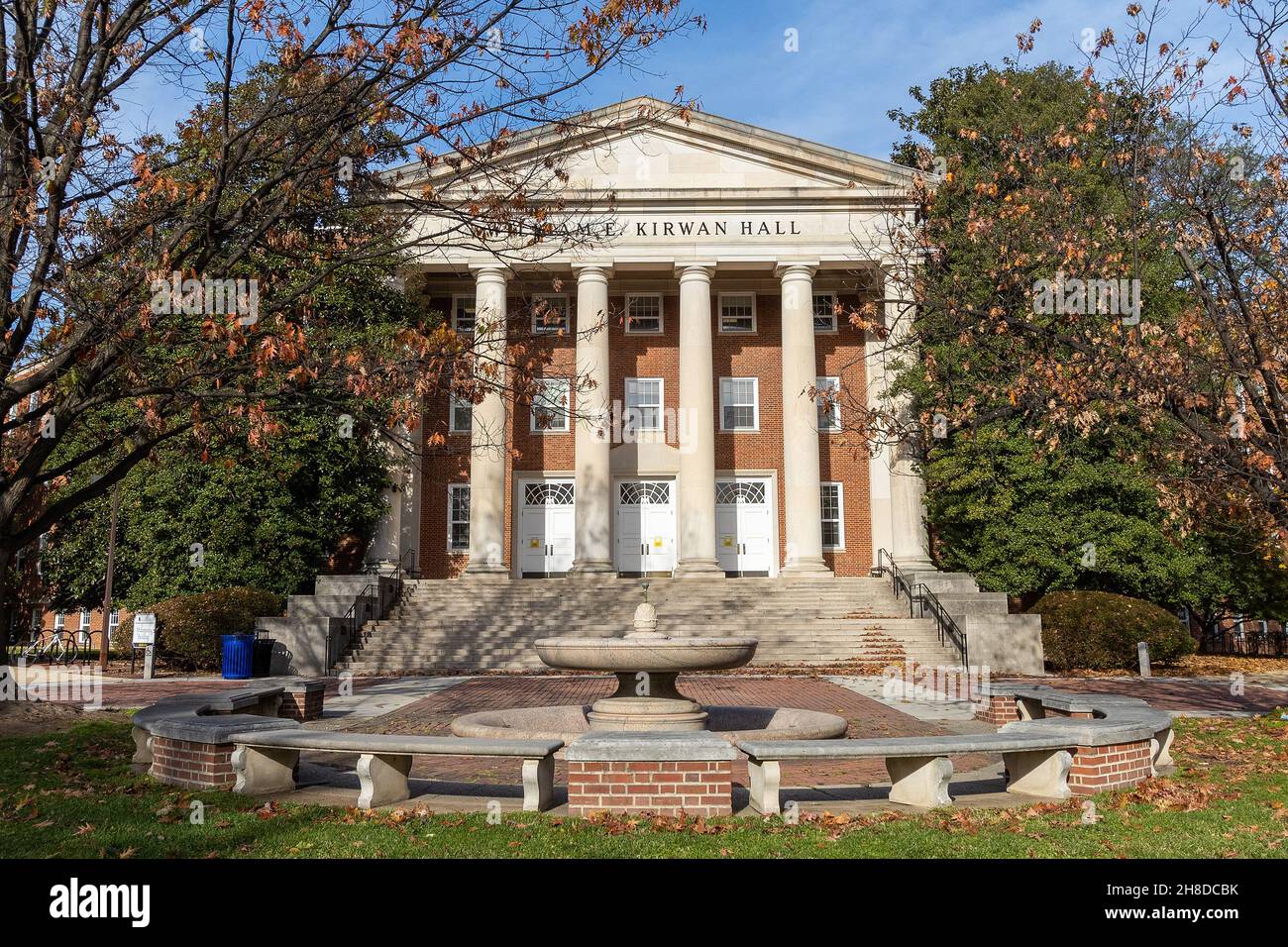 COLLEGE PARK, MD, USA - NOVEMBER 20: William E. Kirwan Hall on November 20, 2021 at the University of Maryland in College Park, Maryland. Stock Photo