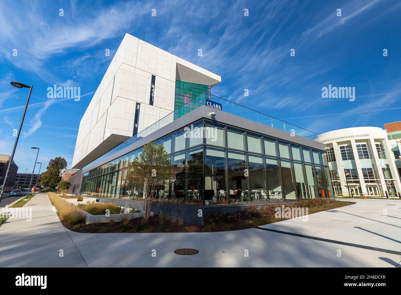 COLLEGE PARK, MD, USA - NOVEMBER 20: Kim Engineering Building on November 20, 2021 at the University of Maryland in College Park, Maryland. Stock Photo