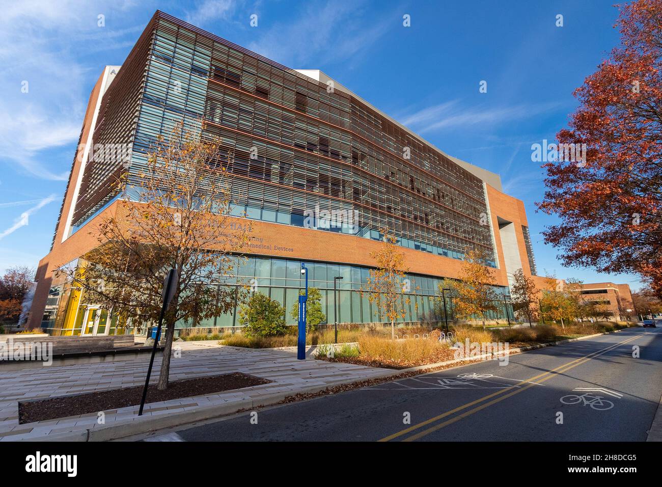 COLLEGE PARK, MD, USA - NOVEMBER 20: A. James Clark Hall on November 20, 2021 at the University of Maryland in College Park, Maryland. Stock Photo