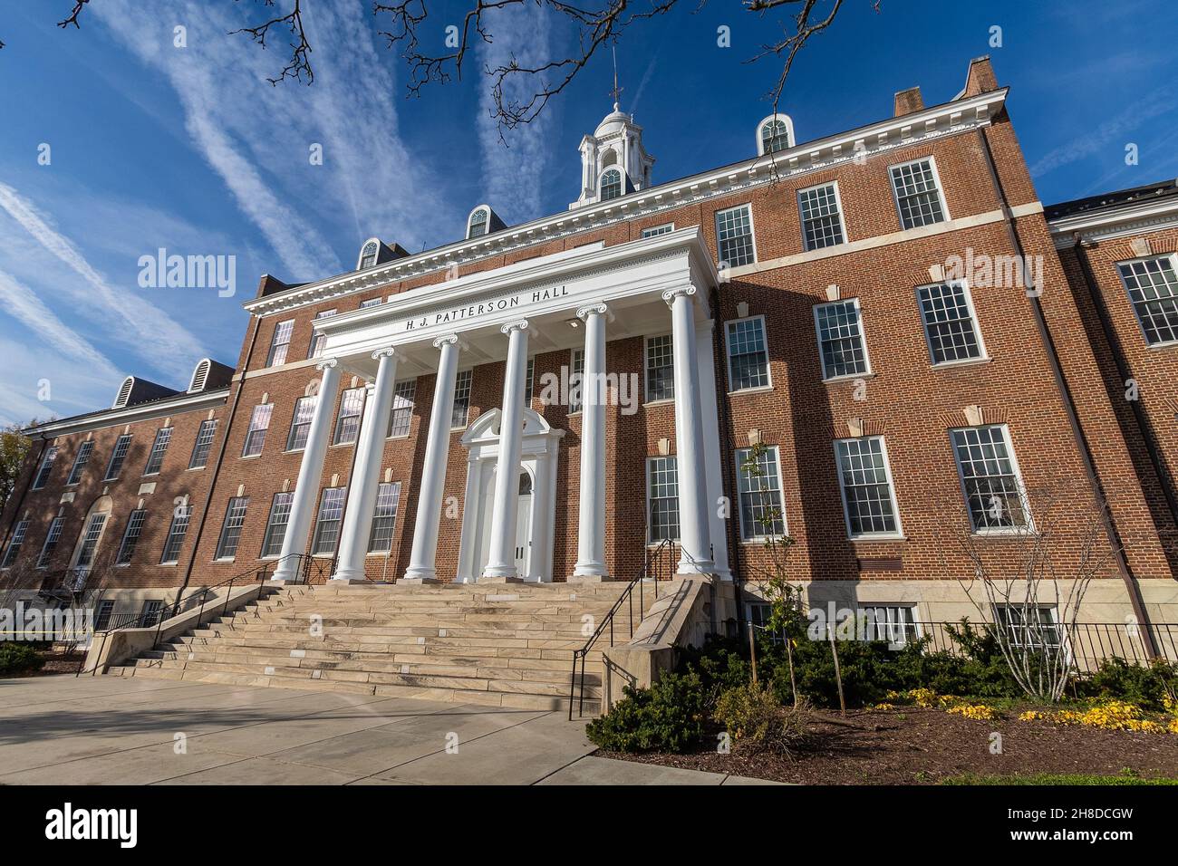 COLLEGE PARK, MD, USA - NOVEMBER 20: H.J. Patterson Hallon November 20, 2021 at the University of Maryland in College Park, Maryland. Stock Photo