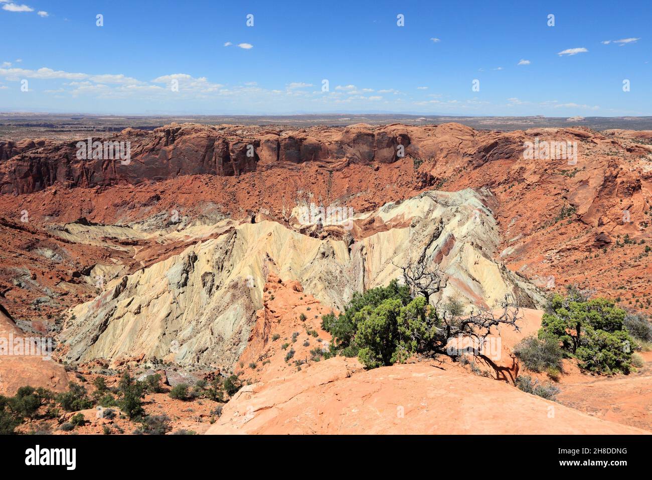 Upheaval Dome crater in Canyonlands National Park, Utah, USA Stock Photo Alamy