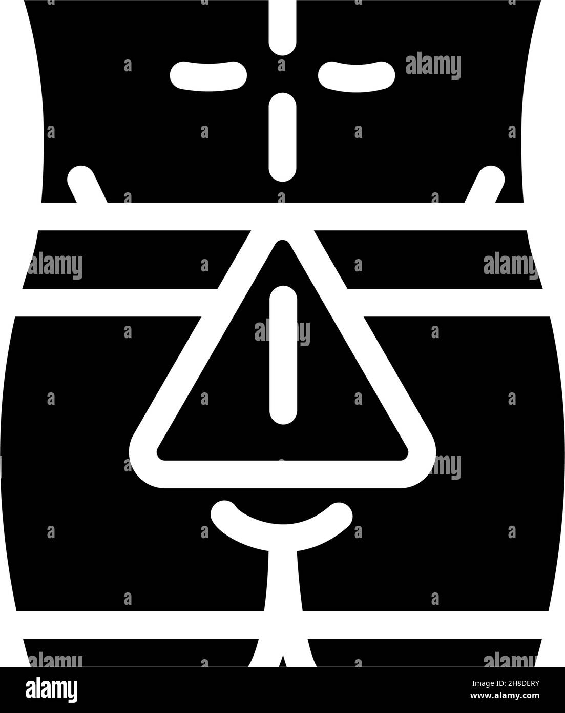 sexually transmitted disease glyph icon vector illustration Stock Vector