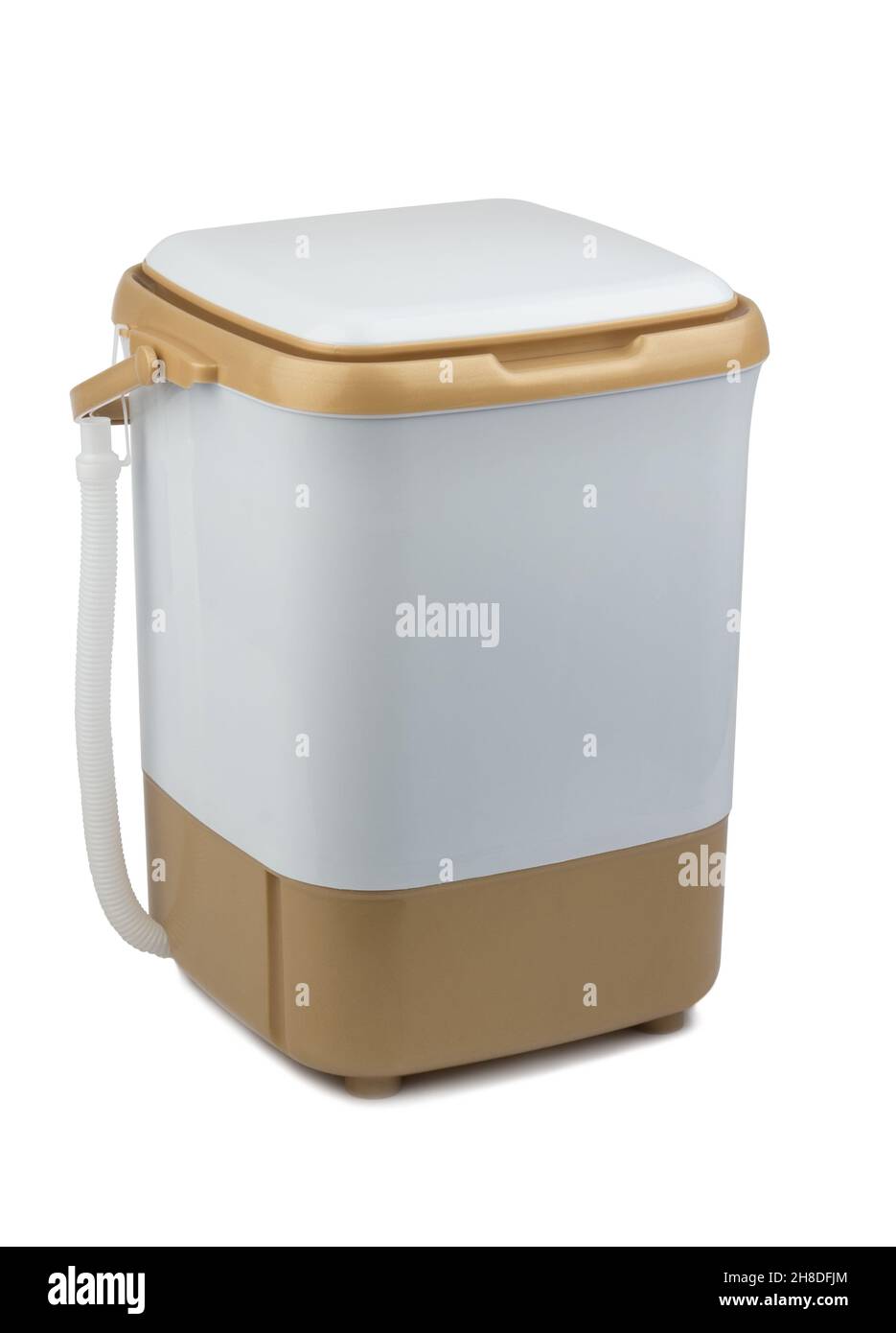 Small washing machine isolated on white background Stock Photo