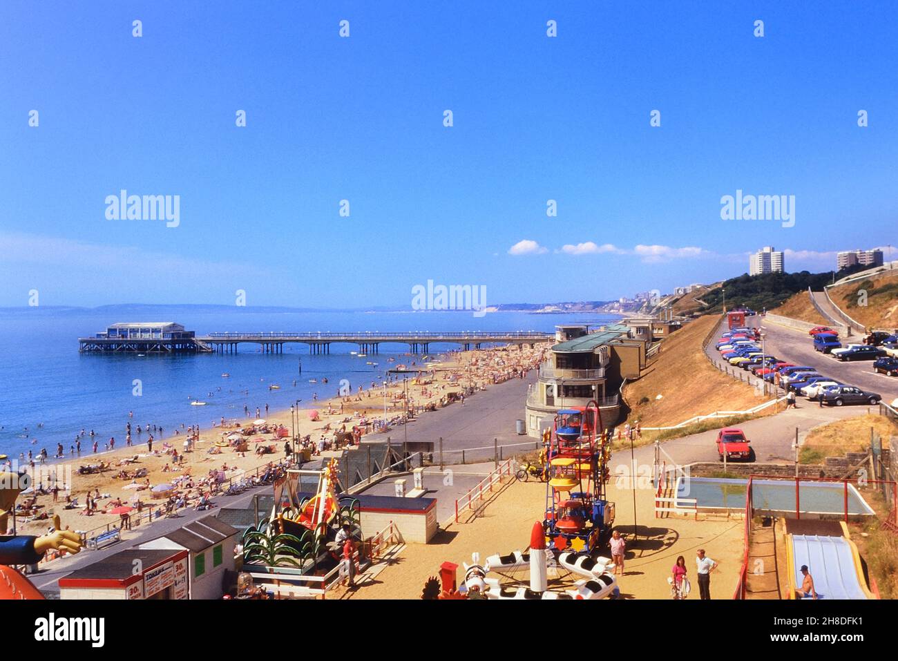 seafront, Dorset, England, UK. Circa 1980's Stock Photo Alamy