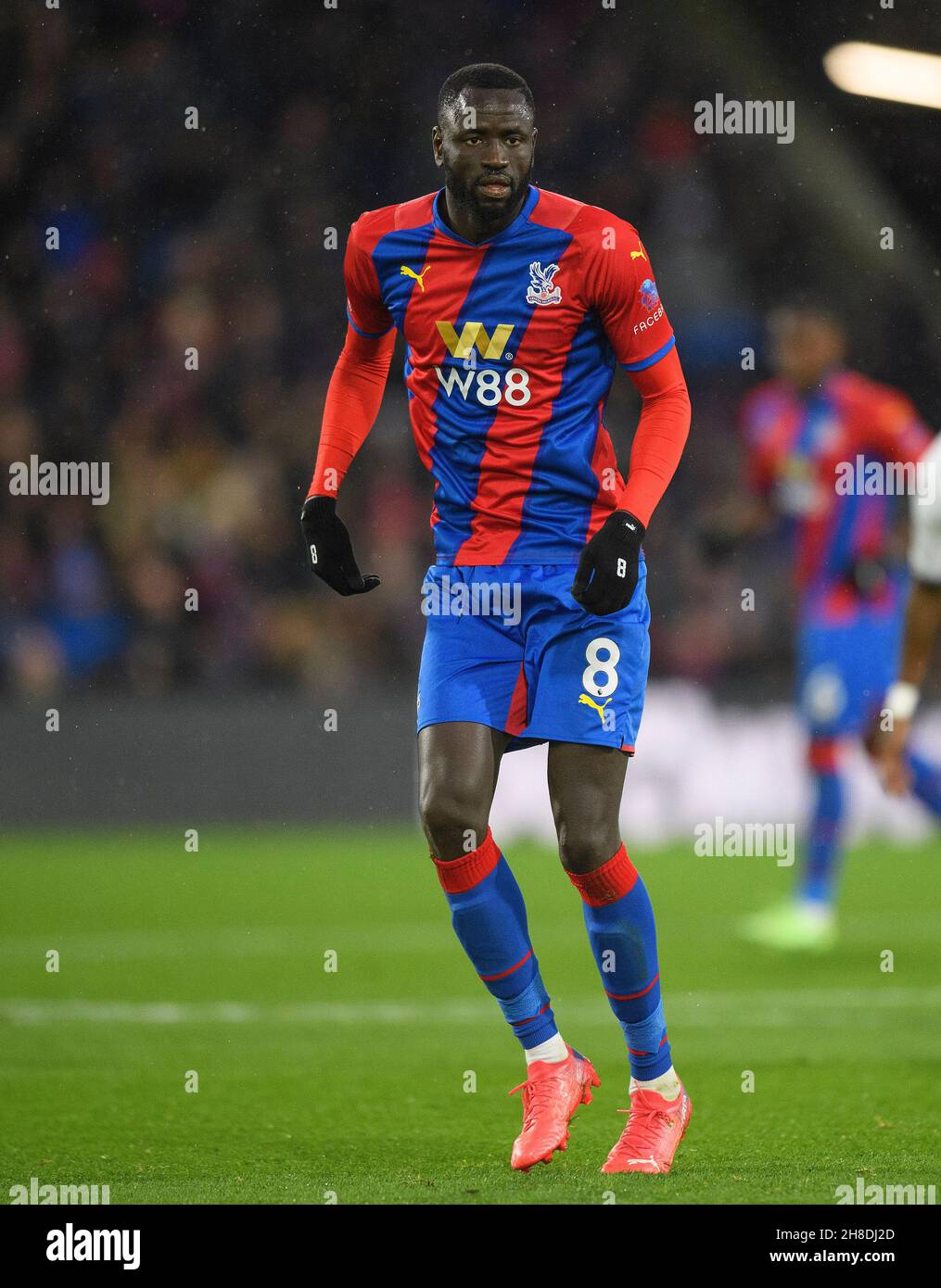 27 November - Crystal Palace v Aston Villa - Premier League - Selhurst Park  Crystal Palace's Cheikhou Kouyate during the match at Selhurst Park Picture Credit : © Mark Pain / Alamy Live News Stock Photo