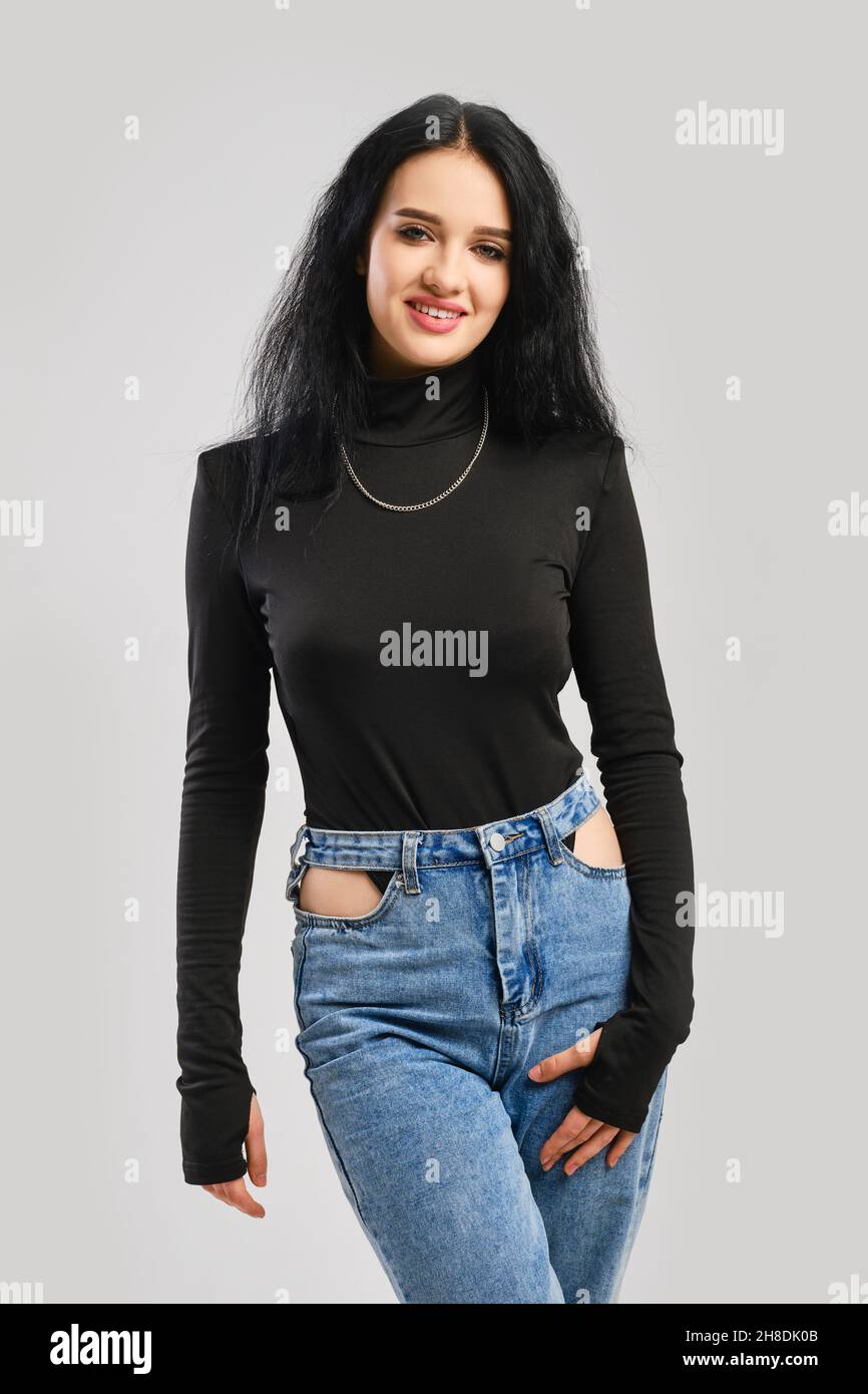 Slim woman in bodysuit hi-res stock photography and images - Alamy