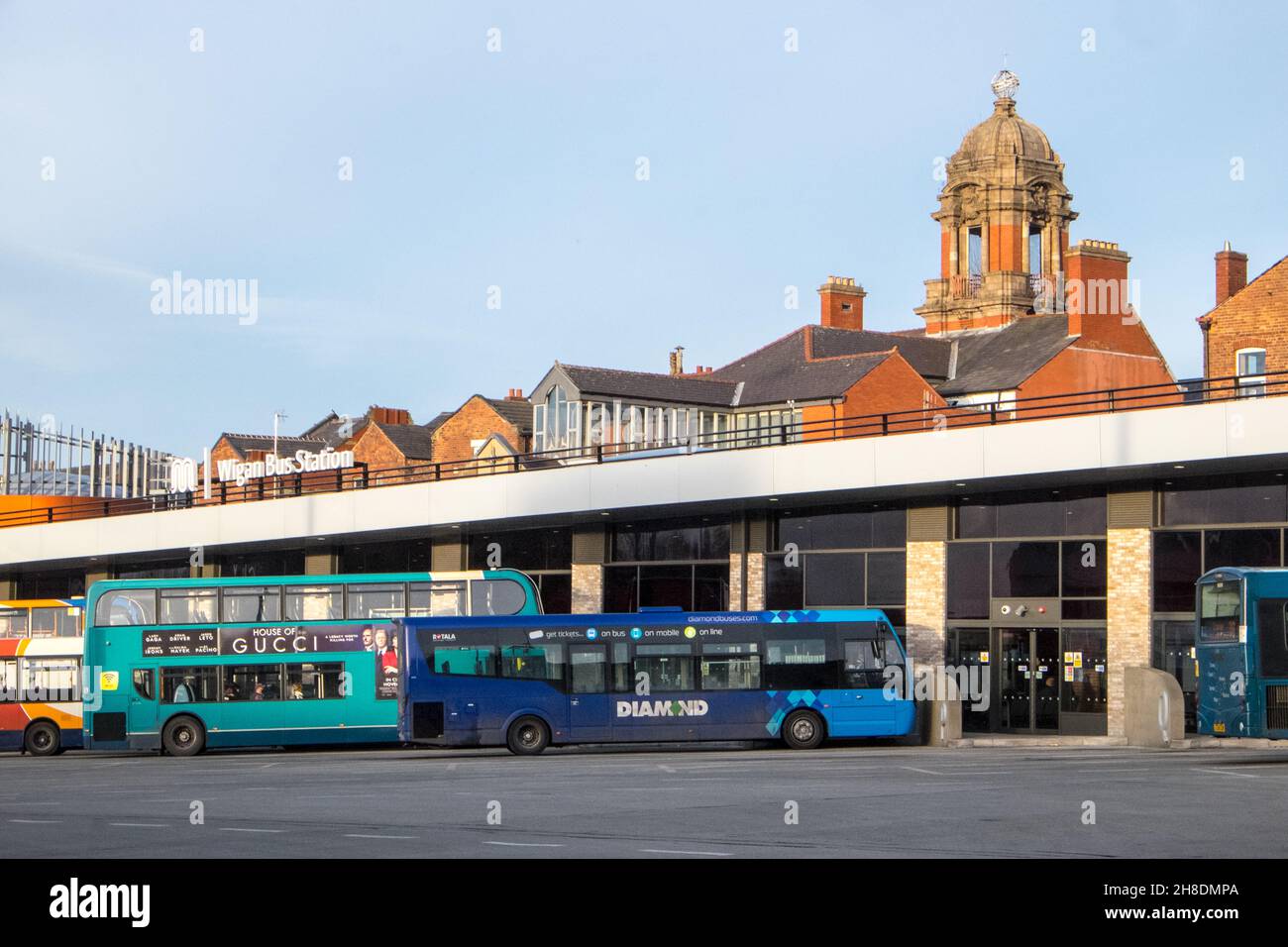 Wigan Bus Station,Wigan,North West, England Stock Photo Alamy