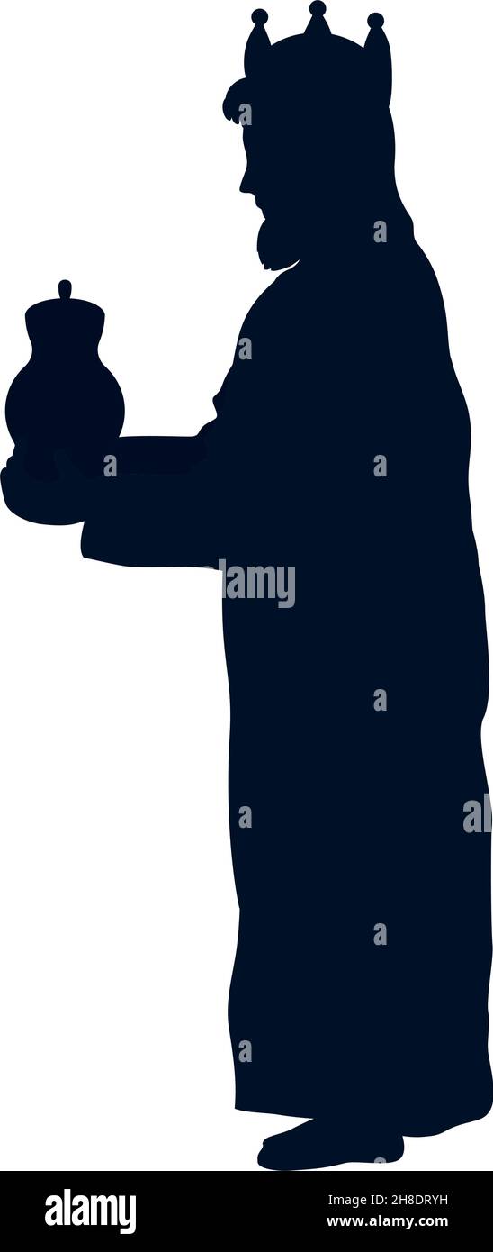 melchior wise man on white background Stock Vector Image & Art - Alamy