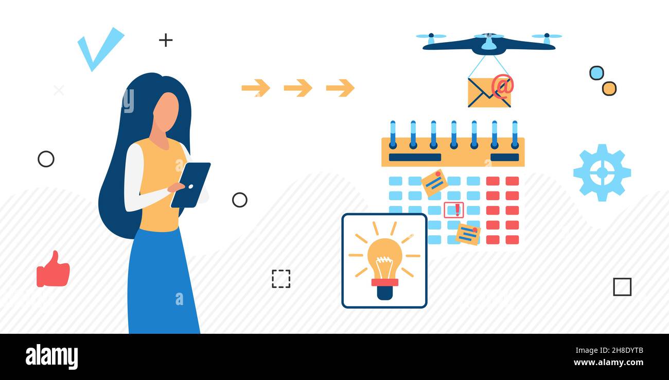 Time schedule important meeting coordination email. Organizing and ...