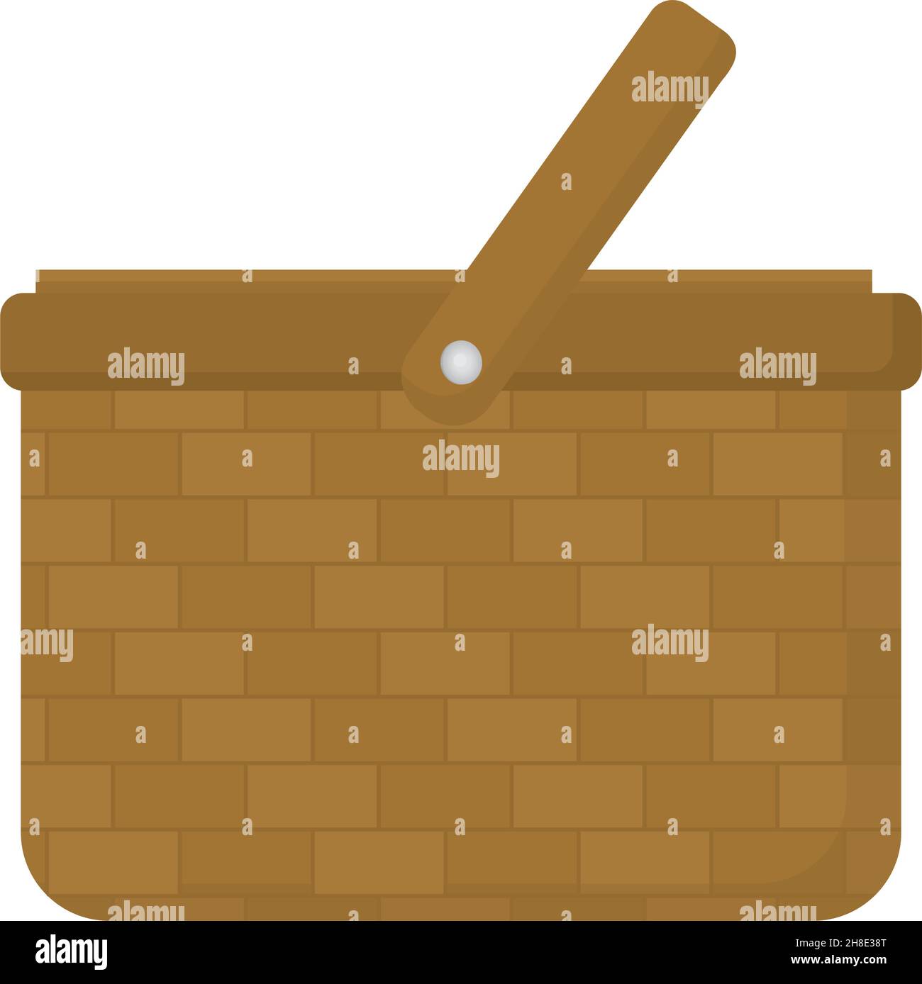 picnic basket icon on white background Stock Vector Image & Art - Alamy