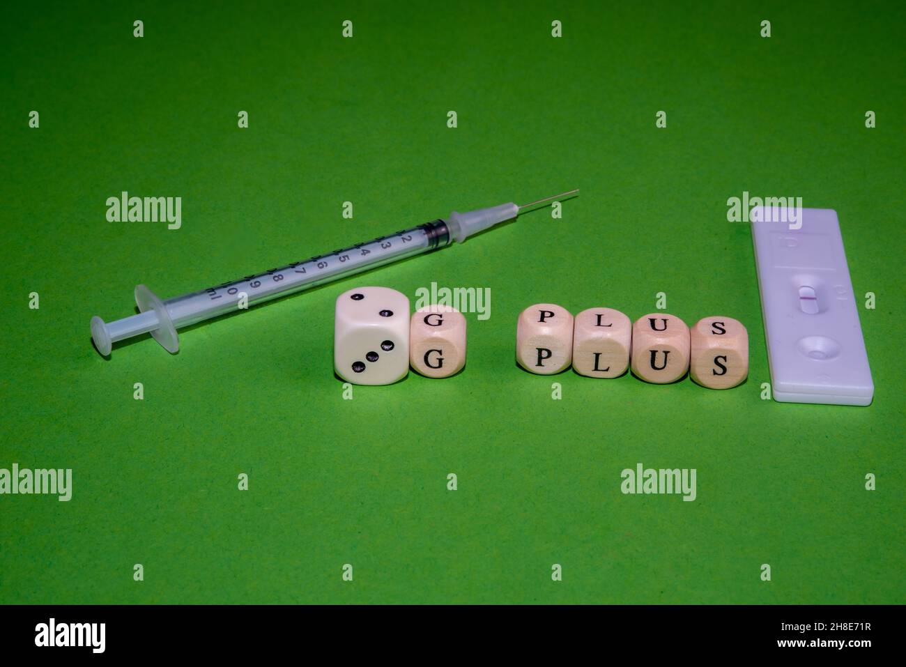Concept Image 2G plus 3G plus, letter cubes form 2G and 3G plus against ...