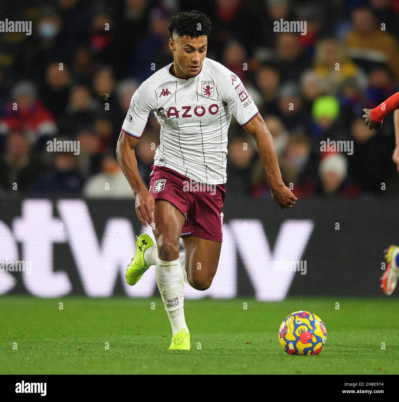 27 November - Crystal Palace v Aston Villa - Premier League - Selhurst Park  Aston Villa's Ollie Watkins during the match at Selhurst Park Picture Credit : © Mark Pain / Alamy Live News Stock Photo