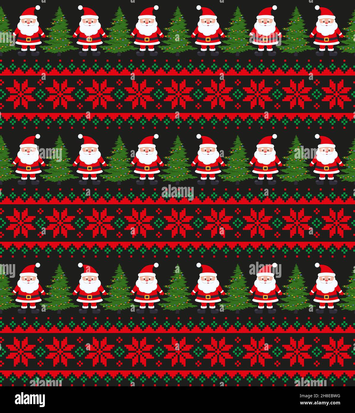 Knitted Christmas and New Year pattern. Wool Knitting Sweater Design.  Wallpaper wrapping paper textile print. Eps 10 Stock Vector Image & Art -  Alamy