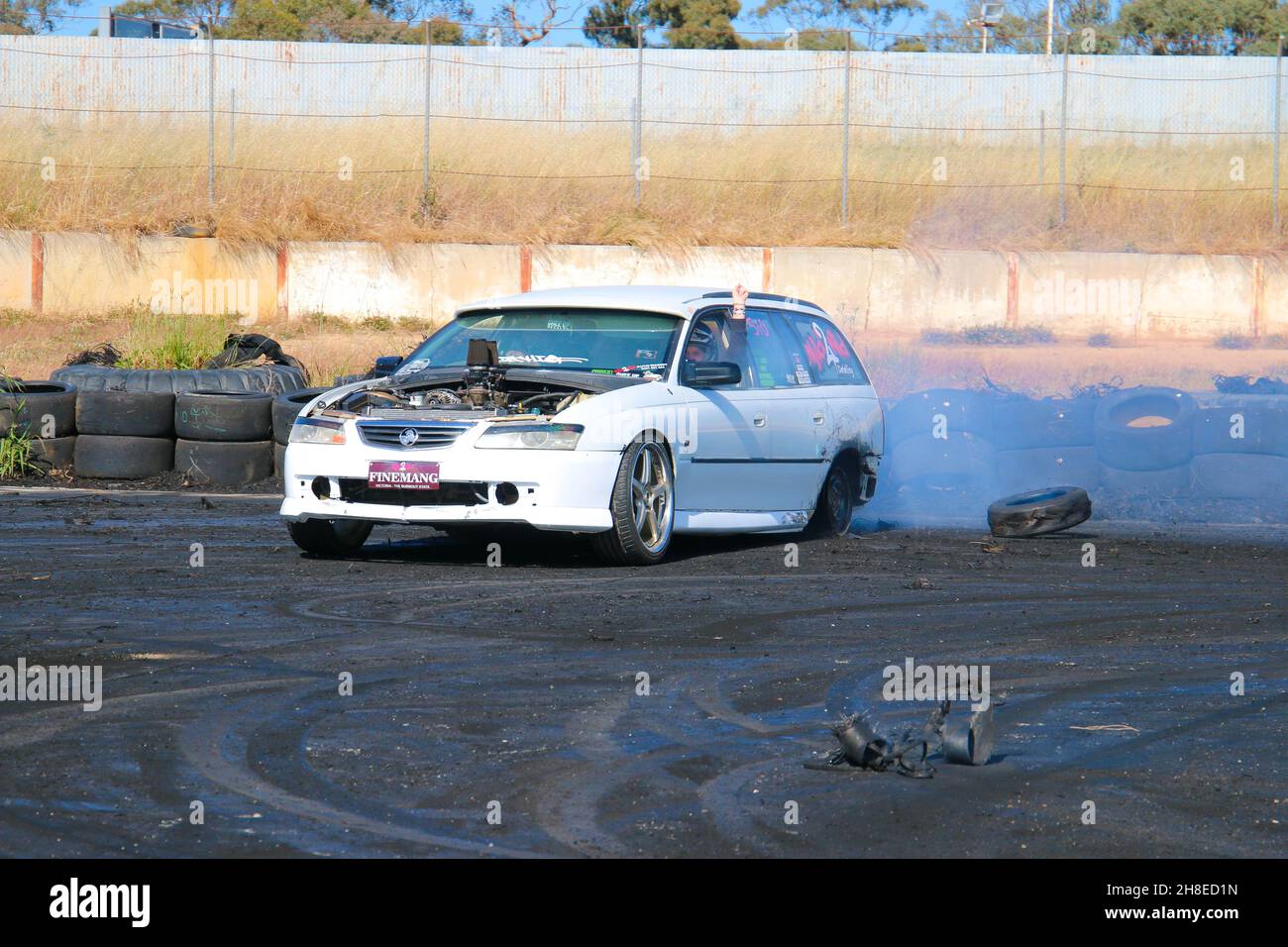 Tread Mania Burnout Event, Heathcote Park Raceway, Victoria, Australia