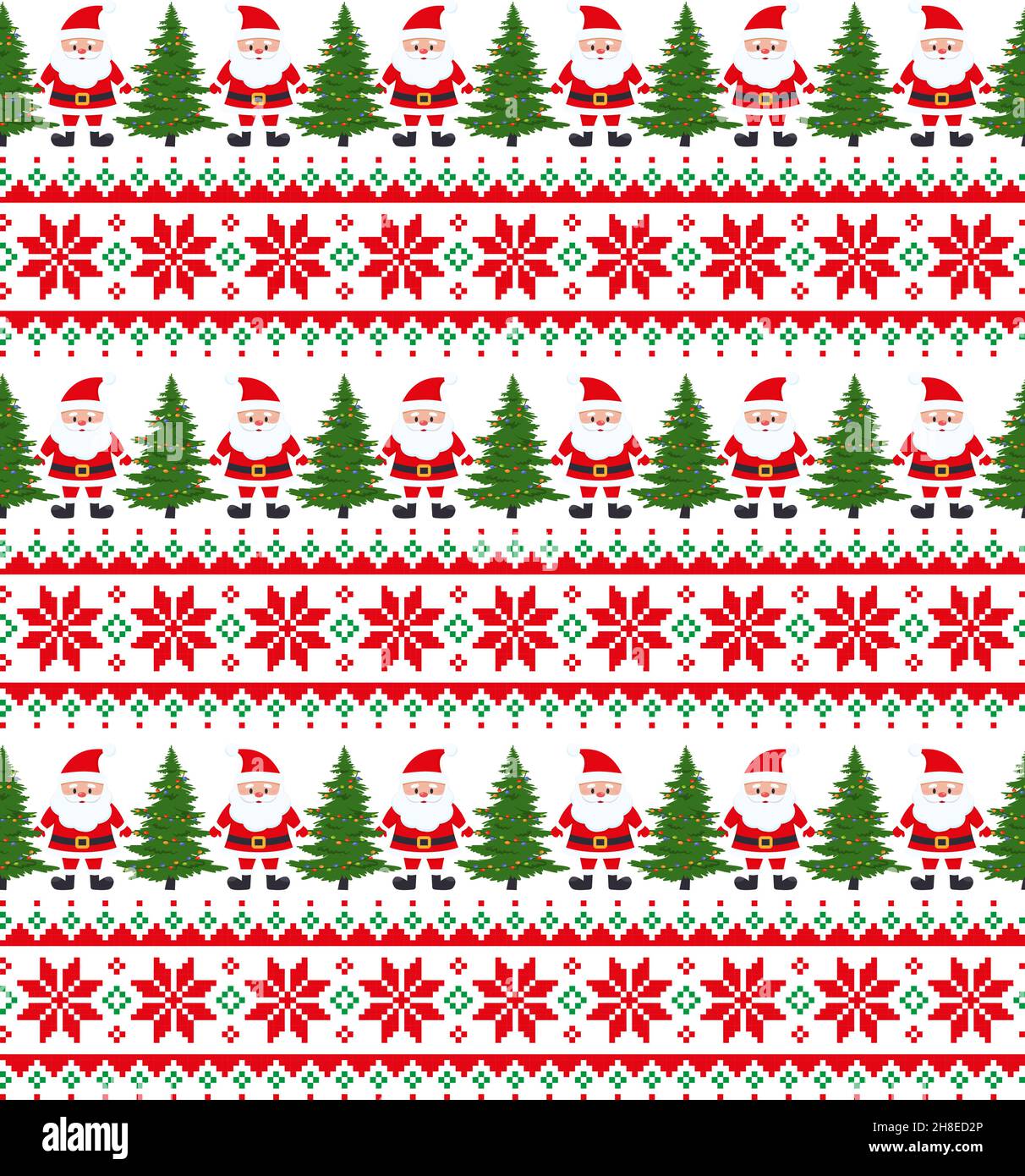 Knitted Christmas and New Year pattern. Wool Knitting Sweater Design.  Wallpaper wrapping paper textile print. Eps 10 Stock Vector Image & Art -  Alamy