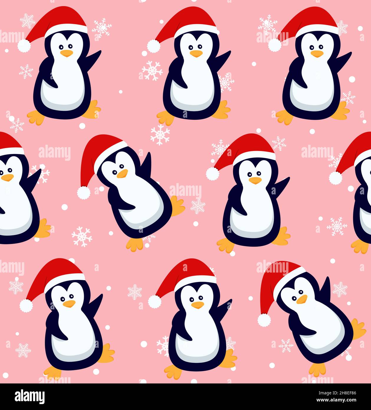 Scarf penguin snow character winter 