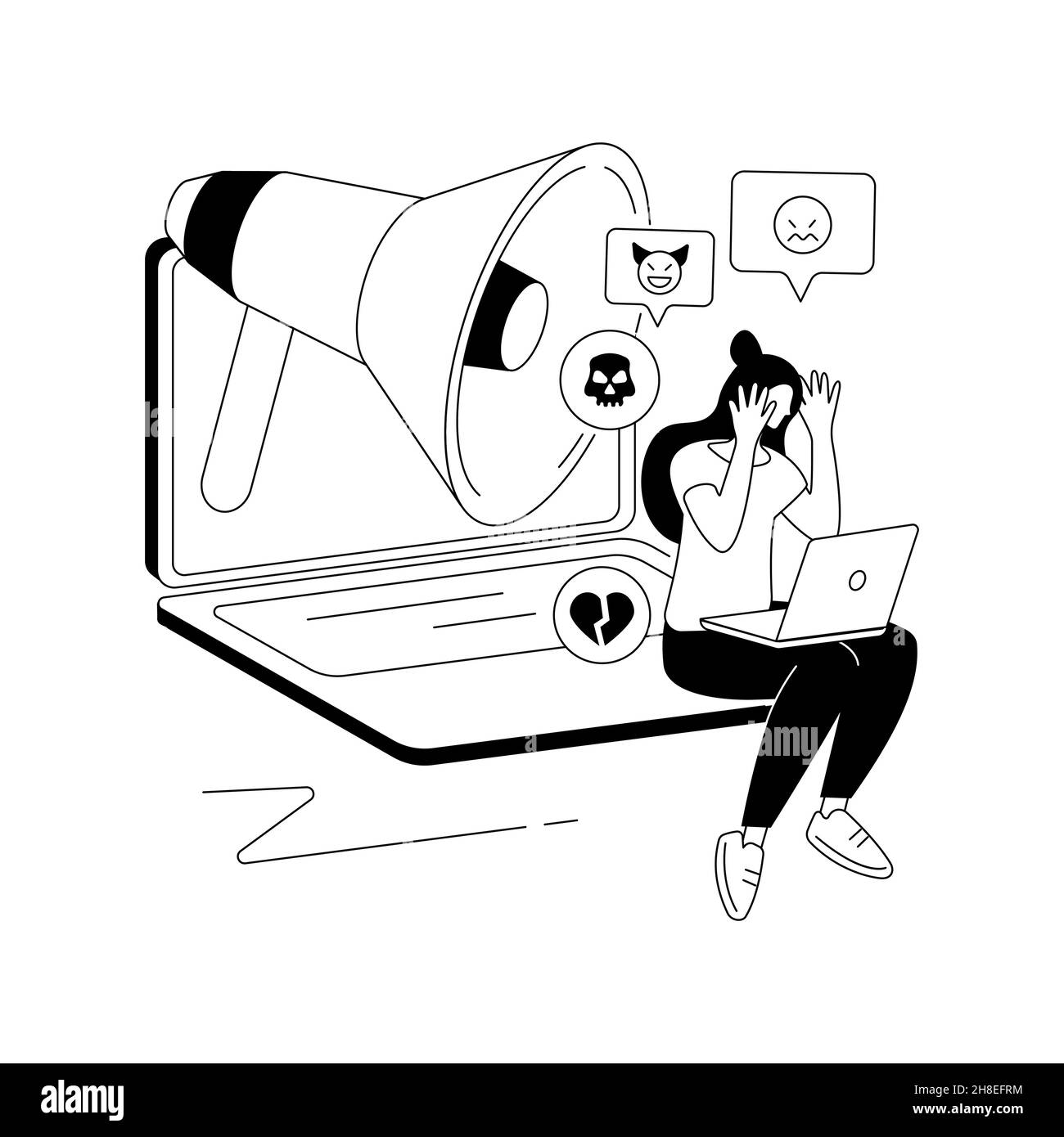Cyber Bullying Pictures Black And White