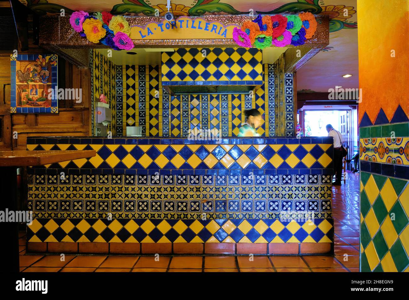 Casa Guadalajara Mexican food restaurant interior in Old Town, San