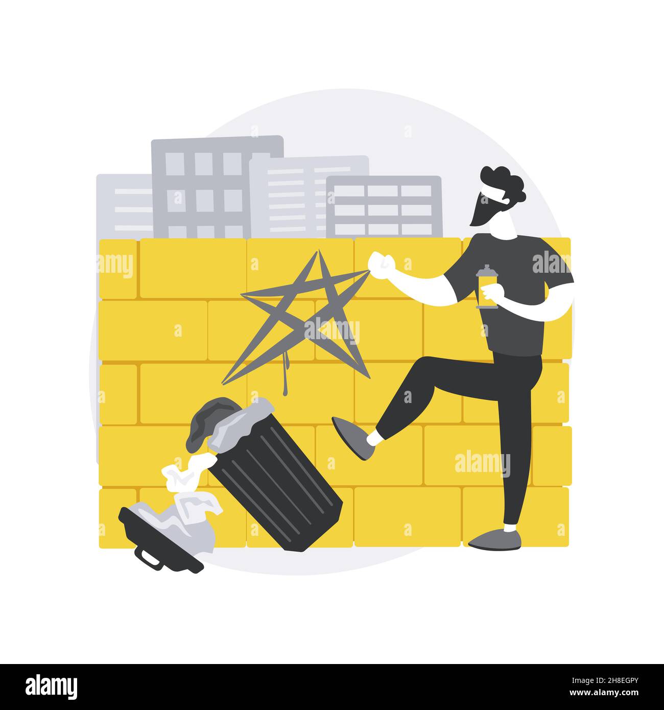 Vandalism abstract concept vector illustration Stock Vector Image & Art