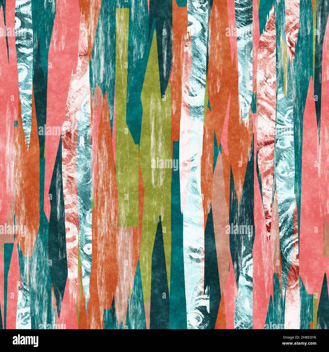 Seamless paper strip collage surface pattern design for print Stock