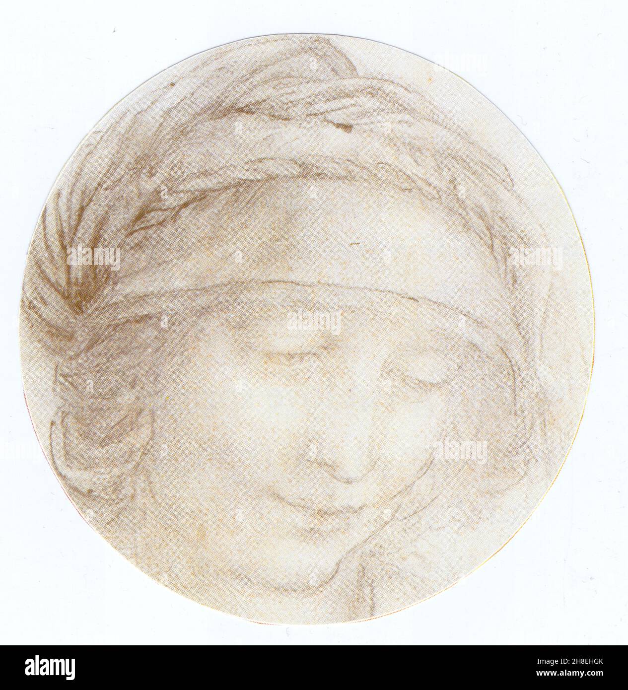 LEONARDO DA VINCI. HEAD OF ST ANNE Stock Photo - Alamy