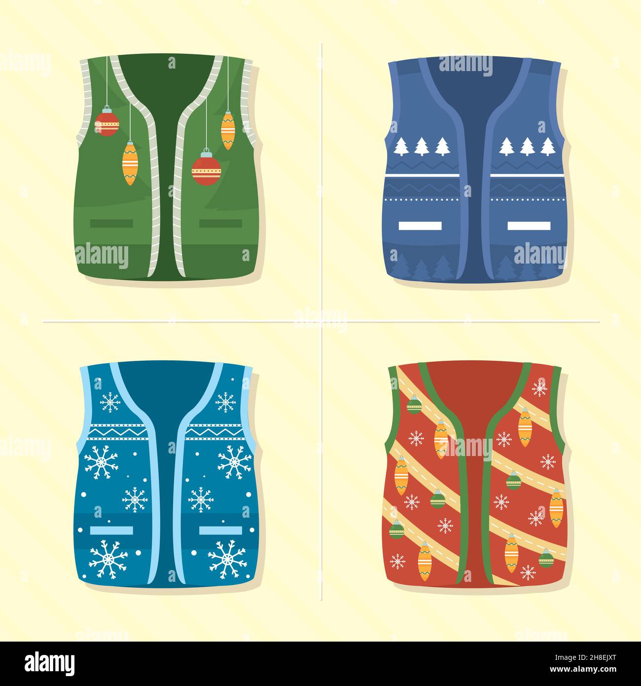 christmas vests icon set design Stock Vector Image & Art - Alamy
