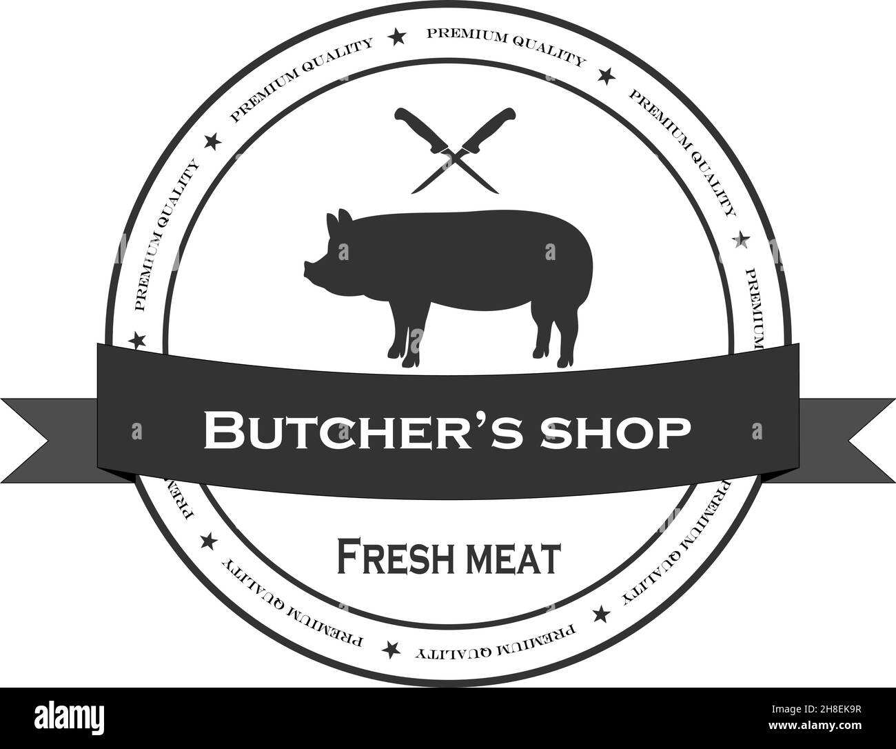 Butcher business Stock Vector Images Alamy