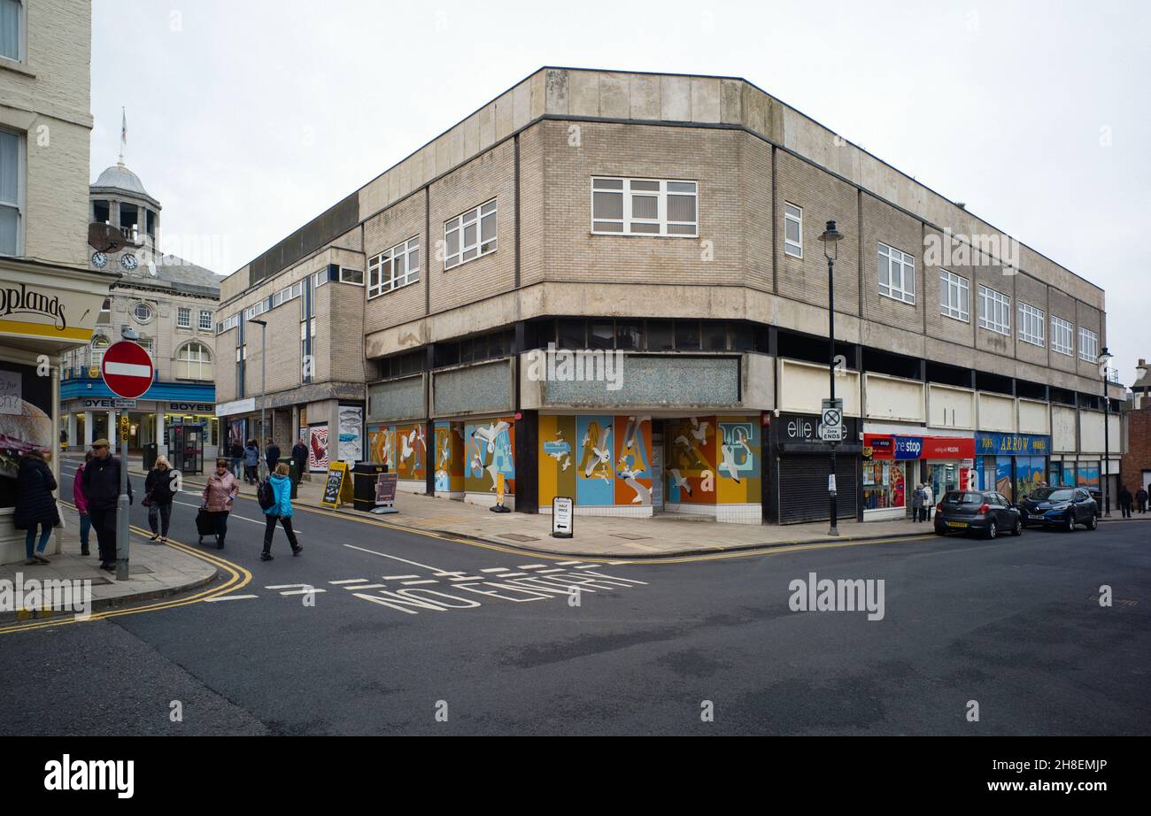 The abandoned Argos building in the centre of Scarborough that is set to be knocked down and replaced with a controversial much higher high density ho Stock Photo