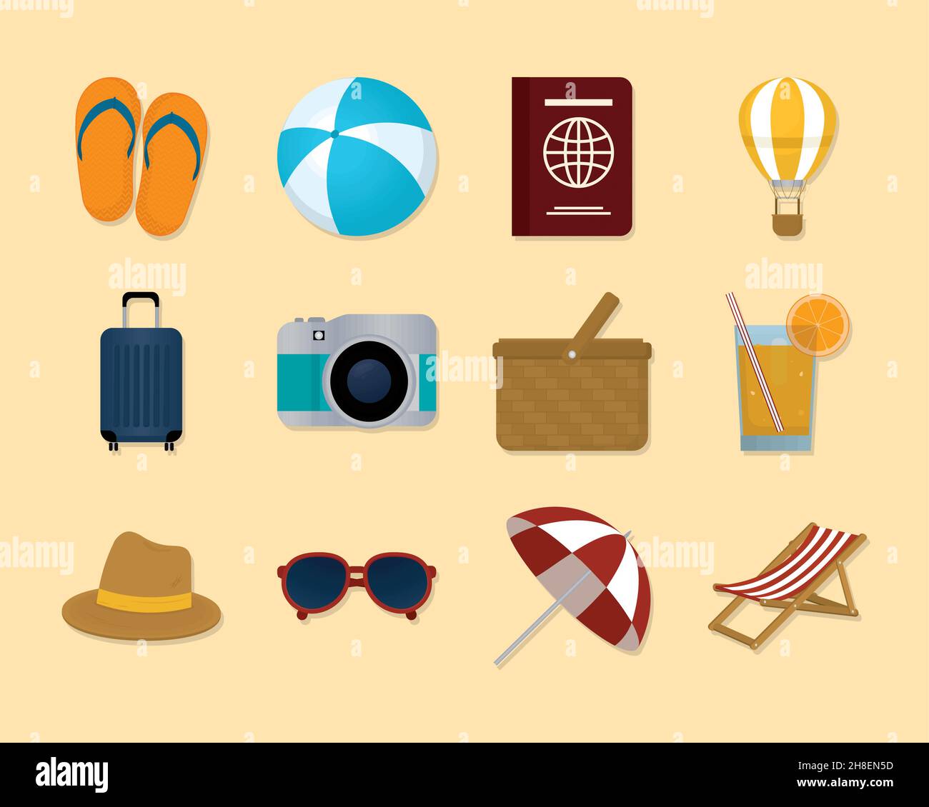 travel and vacations icon set design Stock Vector Image & Art - Alamy