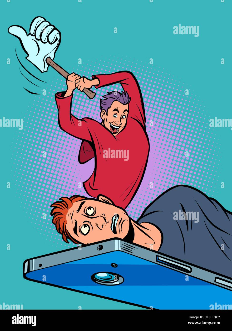 Head and the chopping block Stock Vector Images Alamy