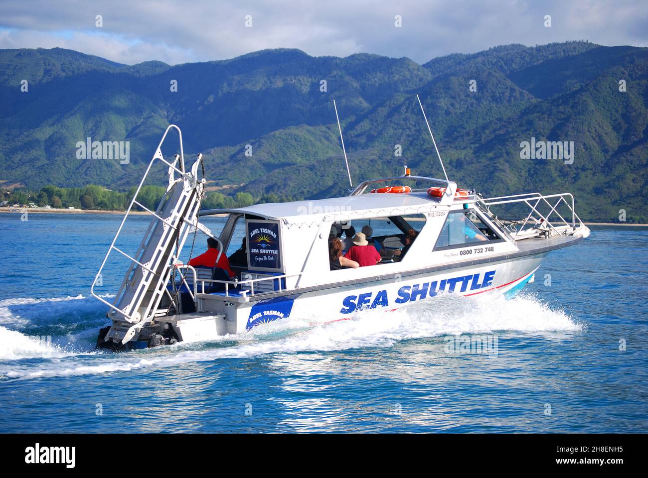 Sea Shuttle, Abel Tasman National Park, Tasman District, South Island, New Zealand Stock Photo