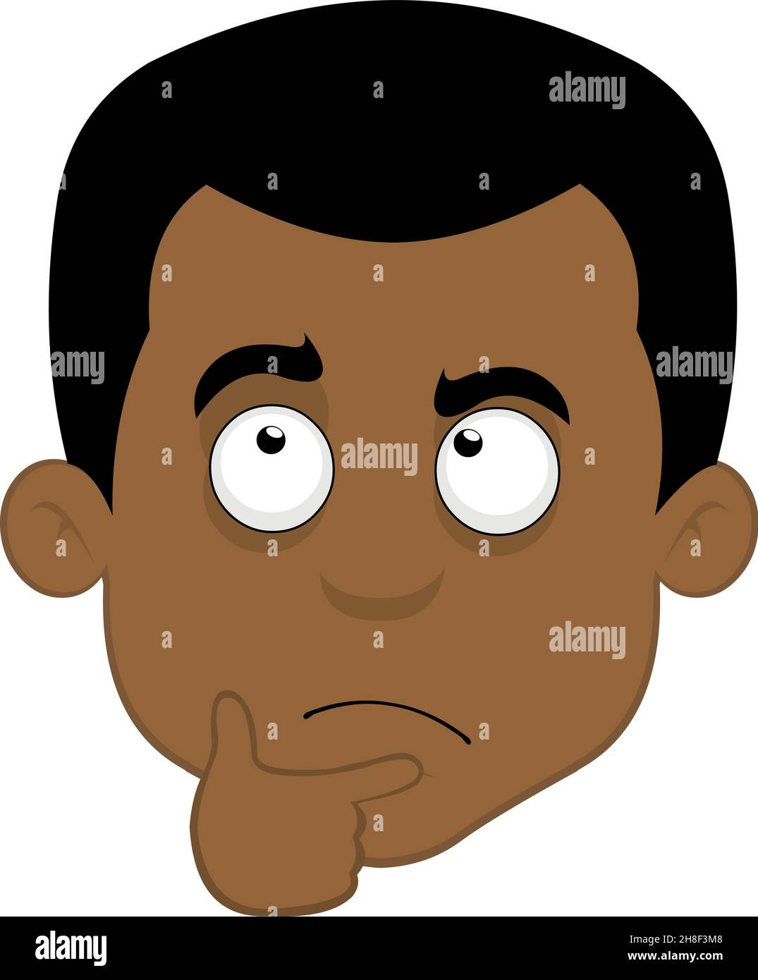 Vector illustration of a cartoon man's face thinking Stock Vector Image & Art - Alamy Vector illustration of a cartoon man's face thinking Stock Vector Image & Art - Alamy