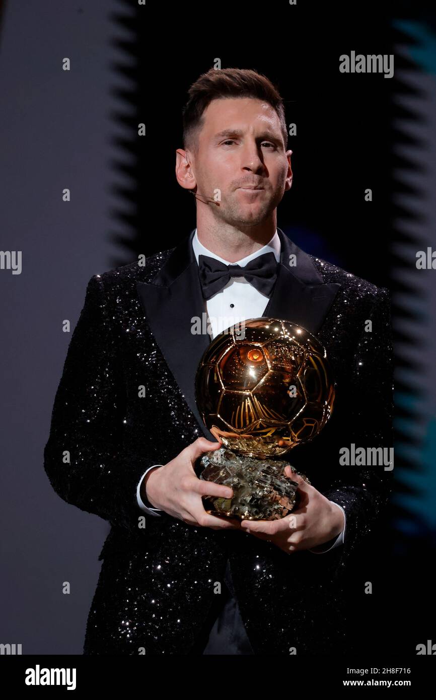 Lionel messi ballon d'or trophy hi-res stock photography and images - Alamy