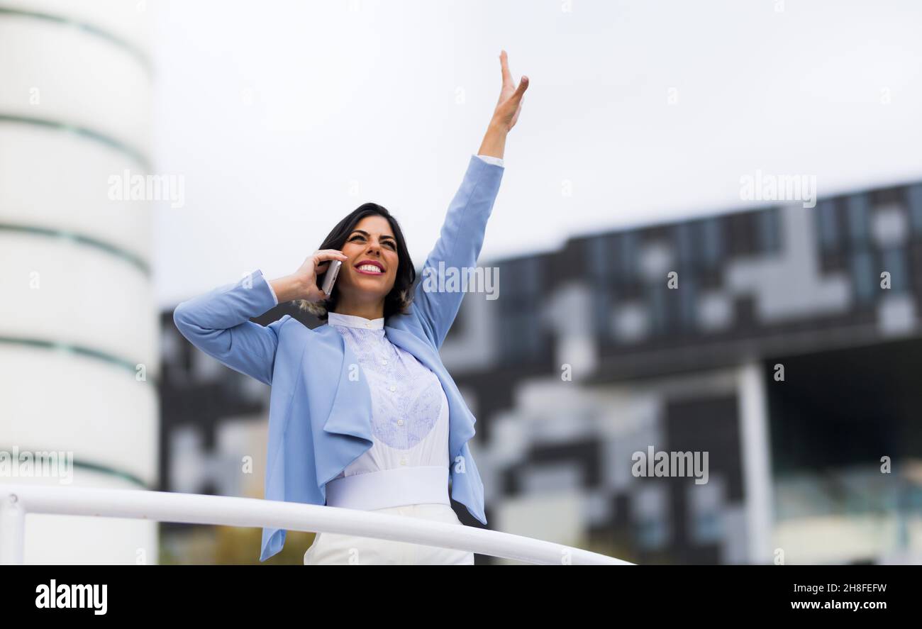 Successful smiling business woman hi-res stock photography and images ...
