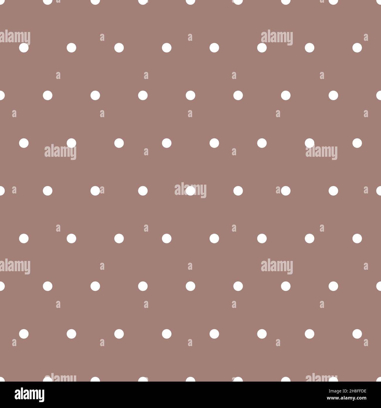 Seamless pattern. Brown background with white dots . Vector ...