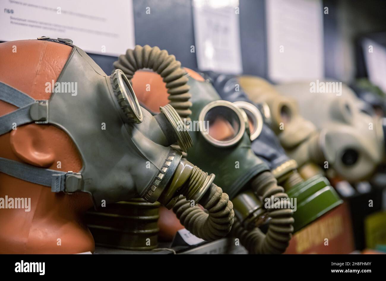 World war gas mask warning hi-res stock photography and images - Alamy