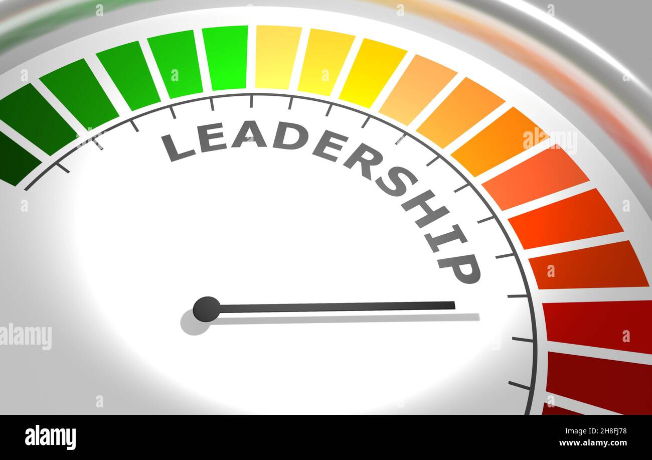 Leadership level scale with arrow. The measuring device icon. Sign  tachometer, speedometer, indicators. Infographic gauge element Stock Photo  - Alamy