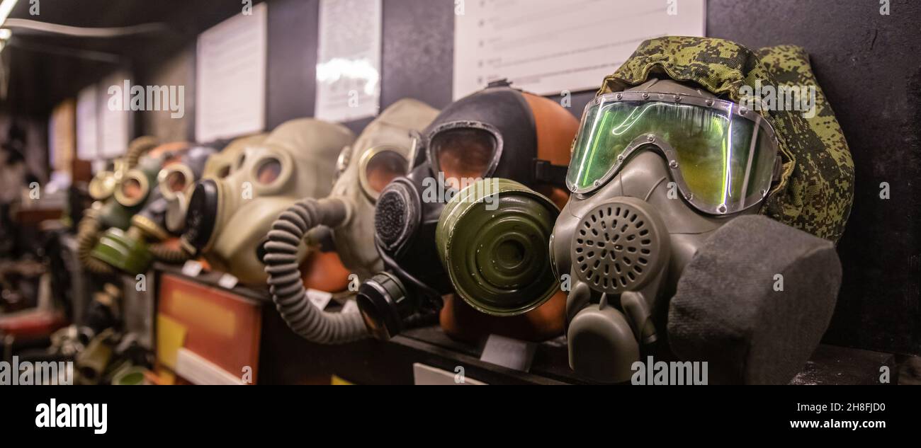 World war gas mask warning hi-res stock photography and images - Alamy
