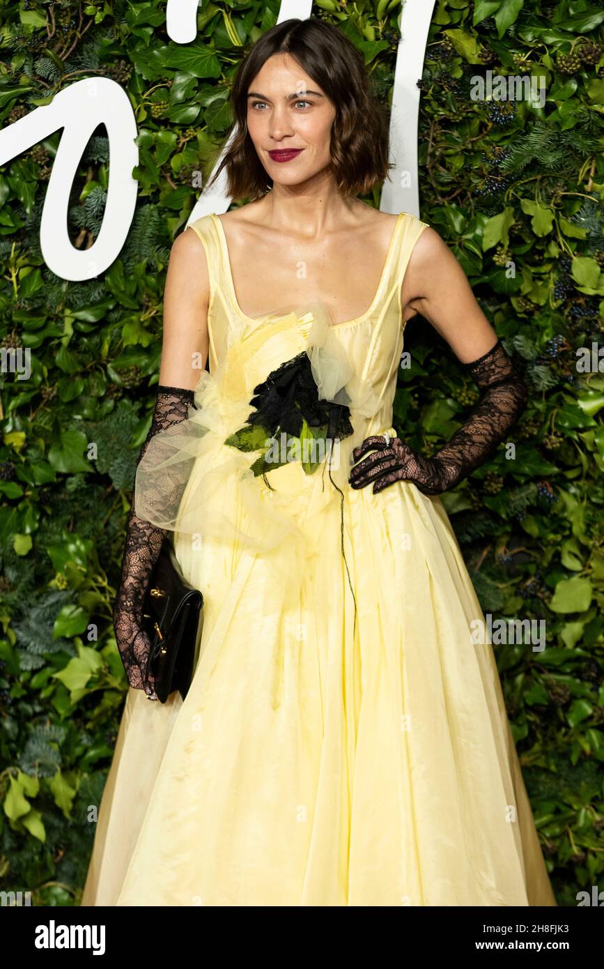 Alexa Chung attends The Fashion Awards 2018 at Royal Albert Hall on December 10 2018 in London UK Stock Photo Alamy