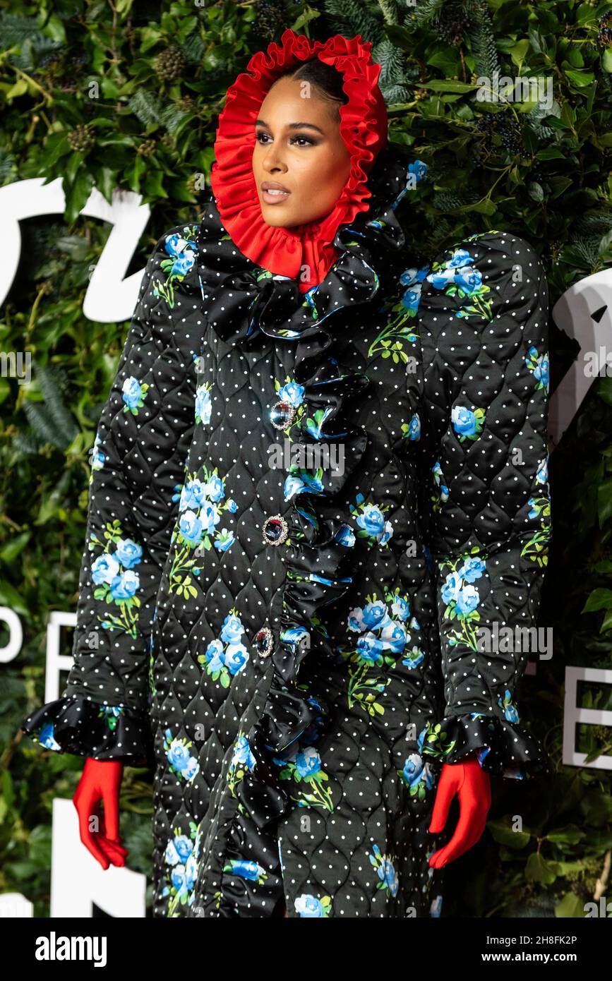 Cindy Bruna attends The Fashion Awards 2021 at Royal Albert Hall. London, UK. 29/11/2021 Stock Photo