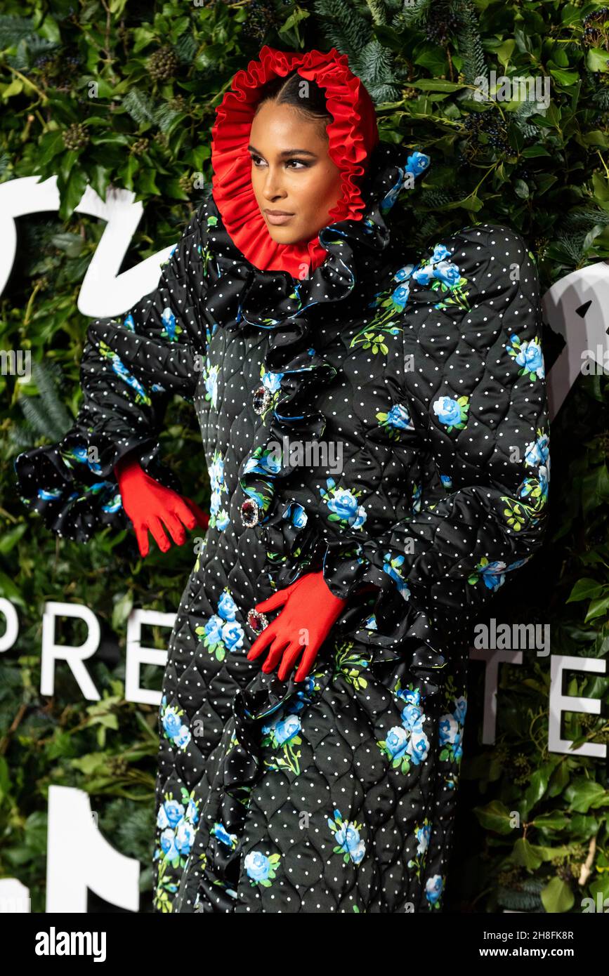 Cindy Bruna attends The Fashion Awards 2021 at Royal Albert Hall. London, UK. 29/11/2021 Stock Photo