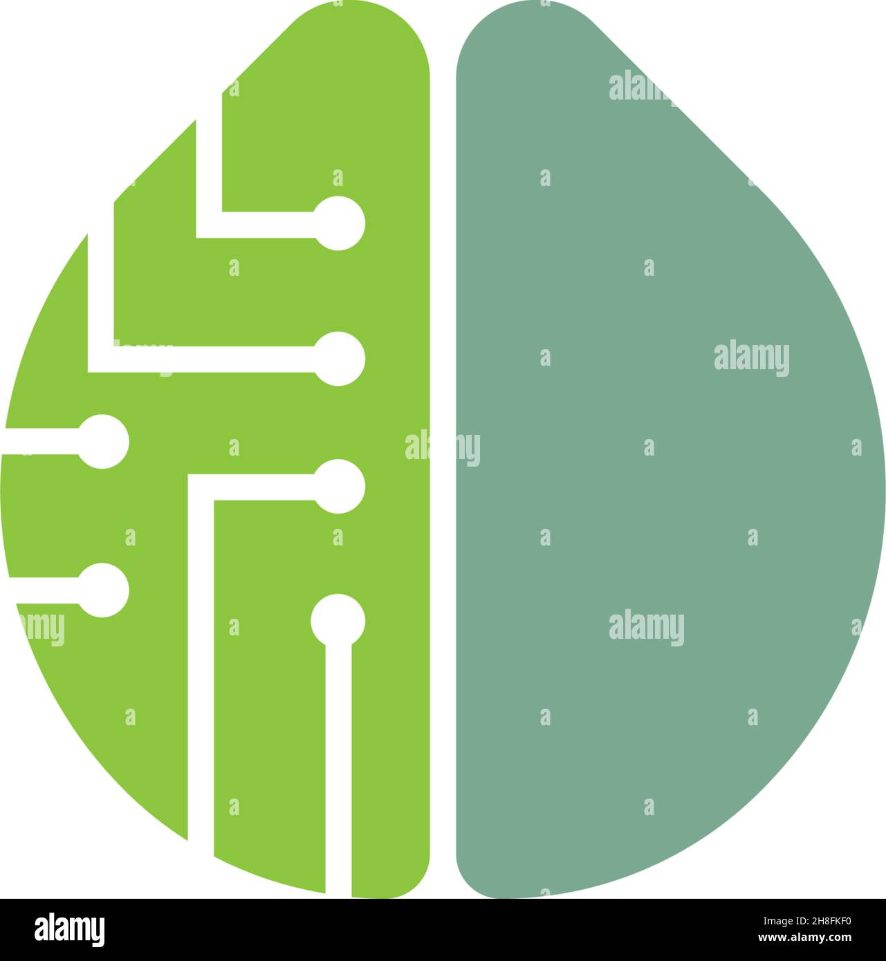Brain Logo vector icon Template illustration Stock Vector