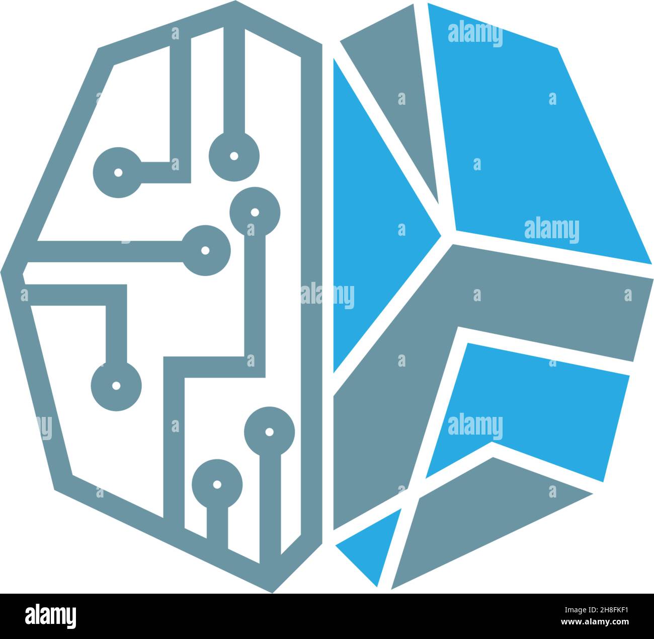 Brain Logo vector icon Template illustration Stock Vector