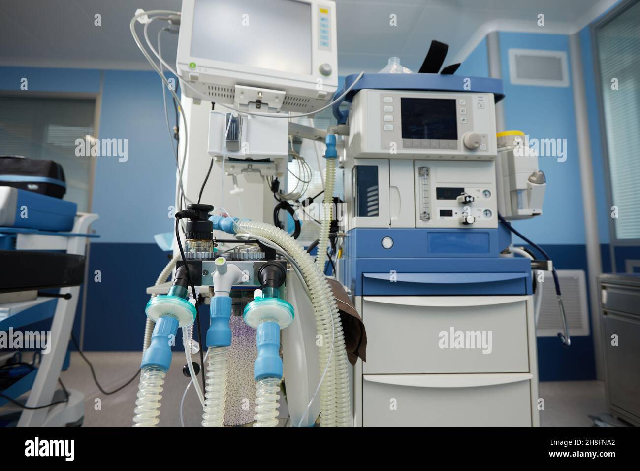 Medical Oxygen Concentrator is ready to use front of the emergency room