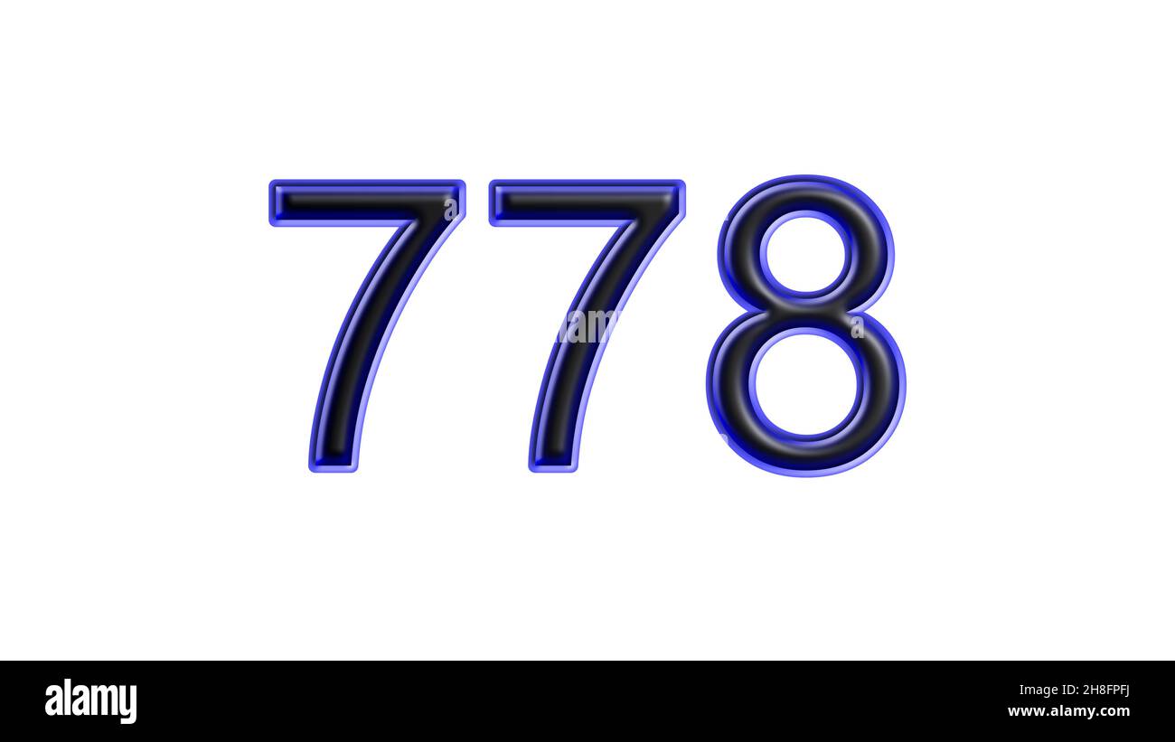 Number 778 Cut Out Stock Images & Pictures - Alamy